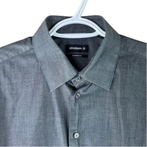 Men's Strellson Grey Shaped Fit Button Down Shirt